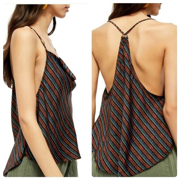 Free People Stevie Cowl Neck Tank Size Medium - Picture 3 of 6